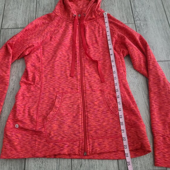 90 Degree by Reflex Red Full Zip Hooded Jacket Women’s Large - Picture 4 of 7